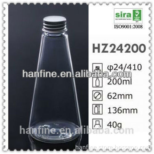 50ml-200ml plastic PET bottle with Aluminum cover /shenzhen factory